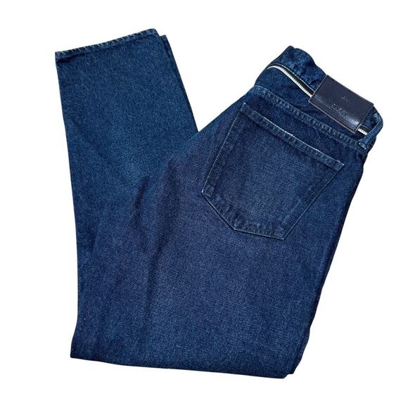 MOUSSY Vintage Emma Tapered Mid 100% Cotton Jeans Dark Blue 31 - Picture 3 of 7